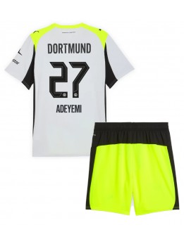 Borussia Dortmund Karim Adeyemi #27 Auswärts Trikotsatz für Kinder 2025-26 Kurzarm (+ Kurze Hosen)